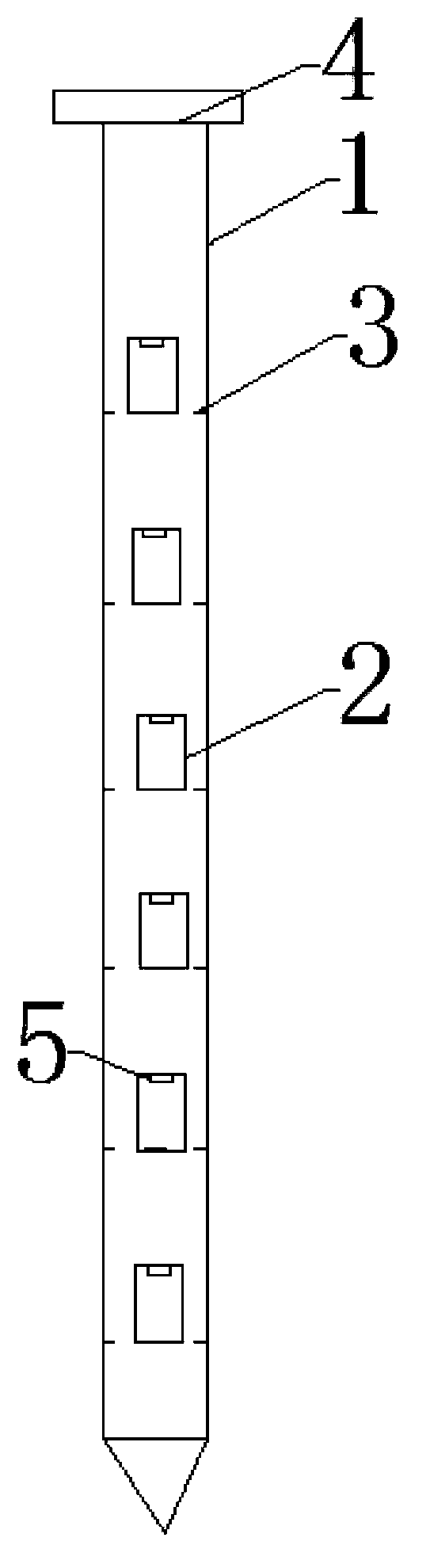 Stratified sampling device for grains