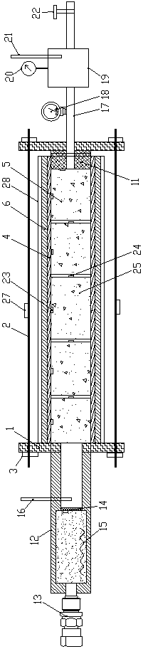 Carbon dioxide blasting impact dynamic monitoring test device and test method thereof