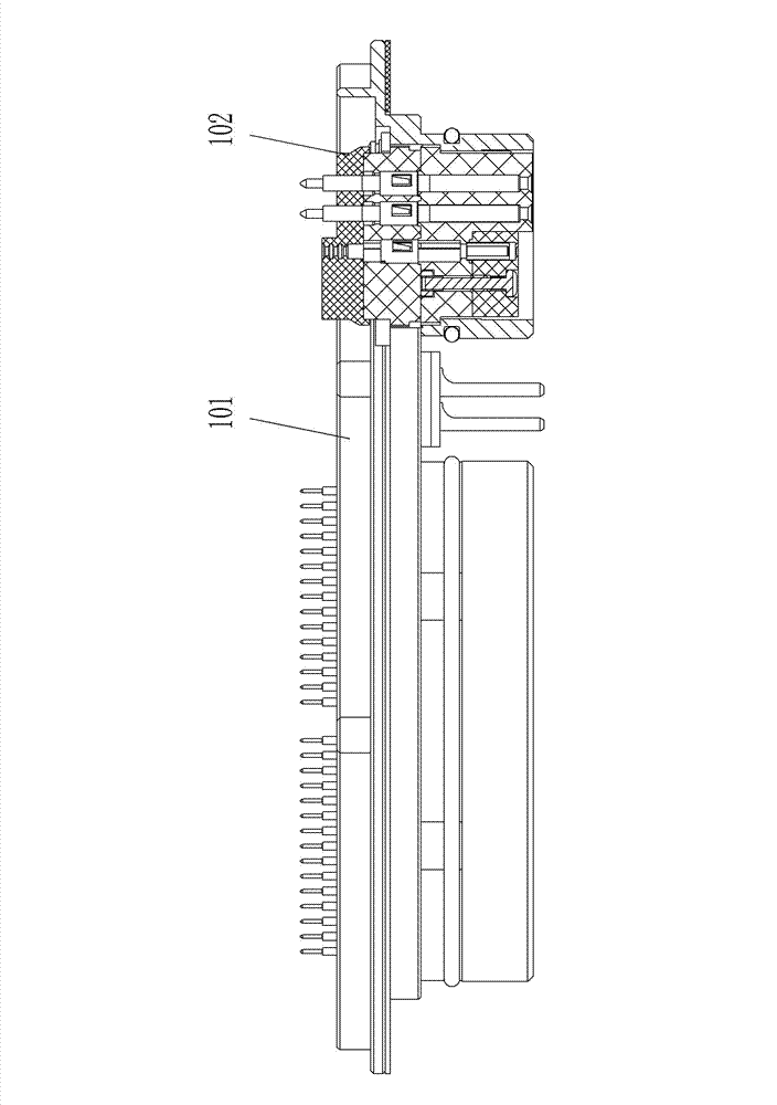 Contact element module and connector using same