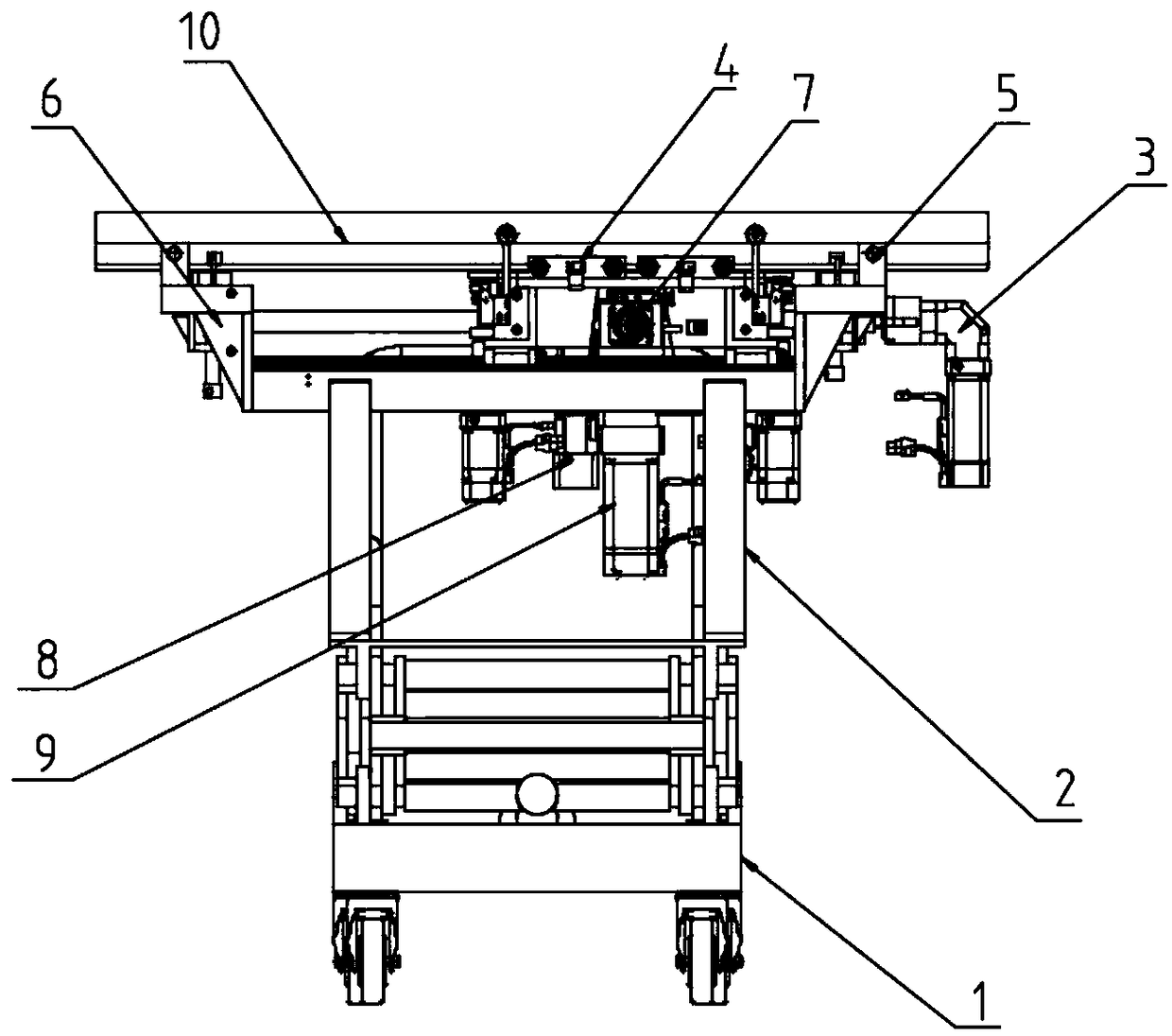 Milling device for milling inner cavity of profile and milling method