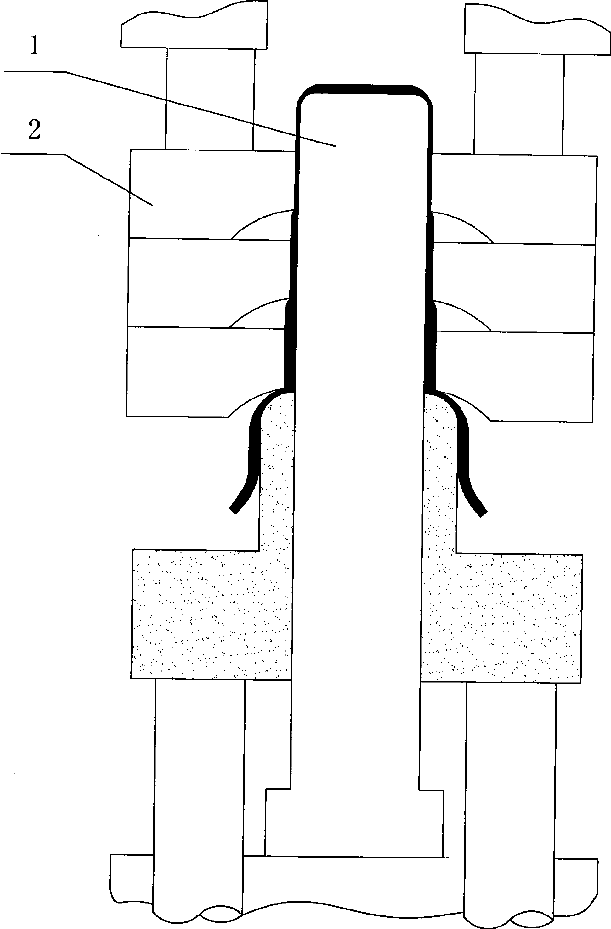 Stroke processing method of ultrathin cylinder stainless steel tube film for printer and duplicator