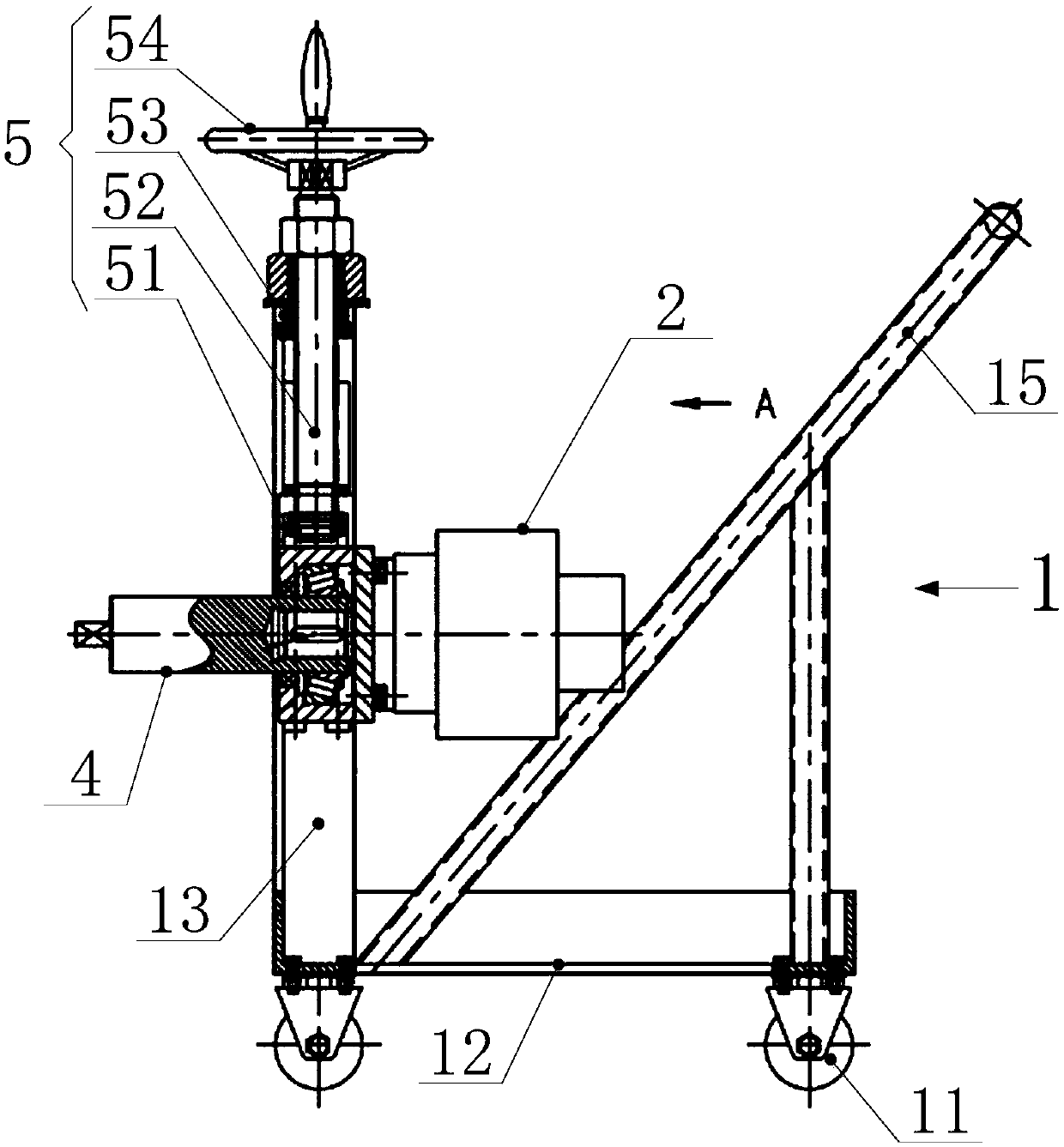 Quick guide adjusting device