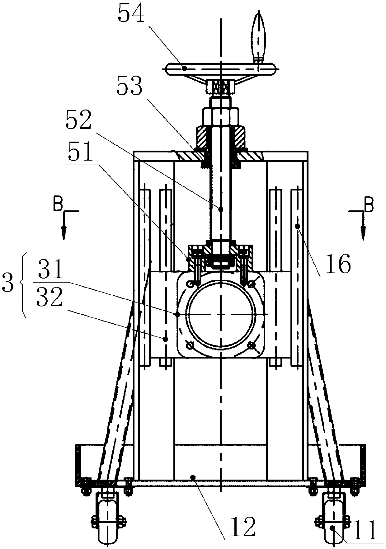 Quick guide adjusting device