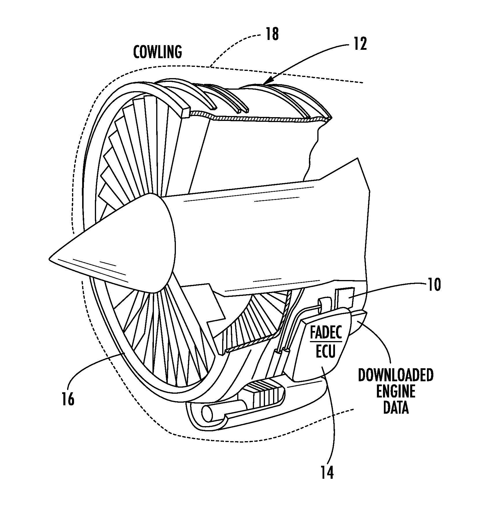 Wireless engine monitoring system with multiple hop aircraft communications capability and on-board processing of engine data