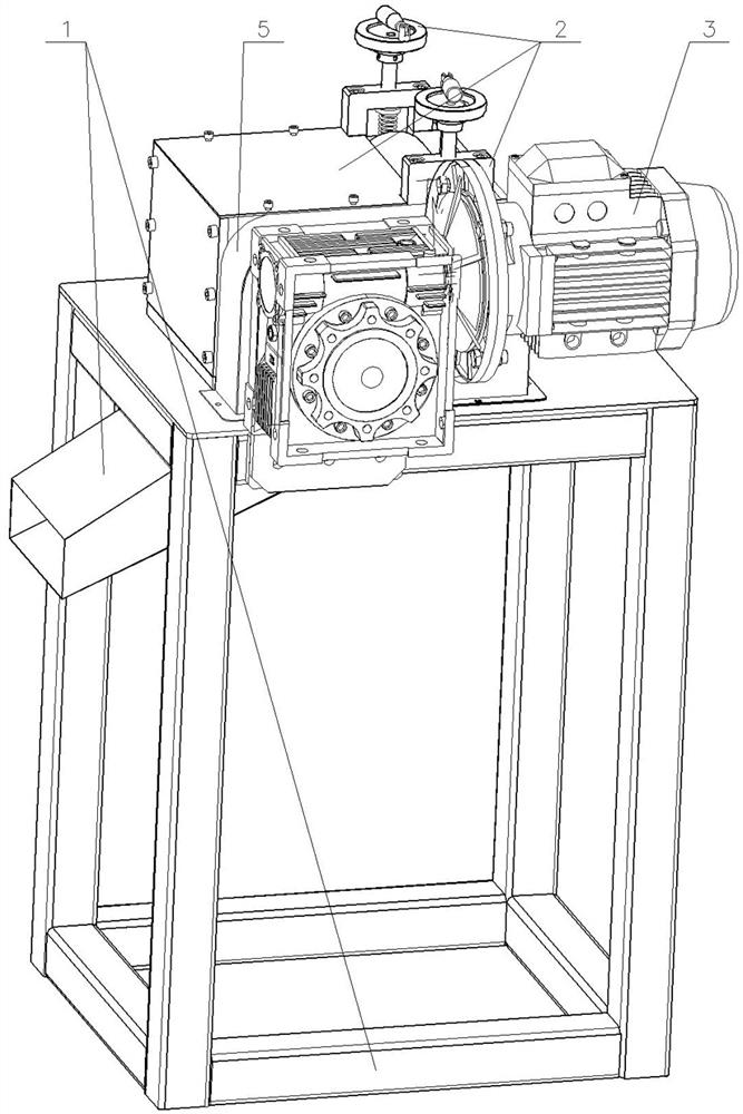 Hollow plate edge cutting material on-line granulator