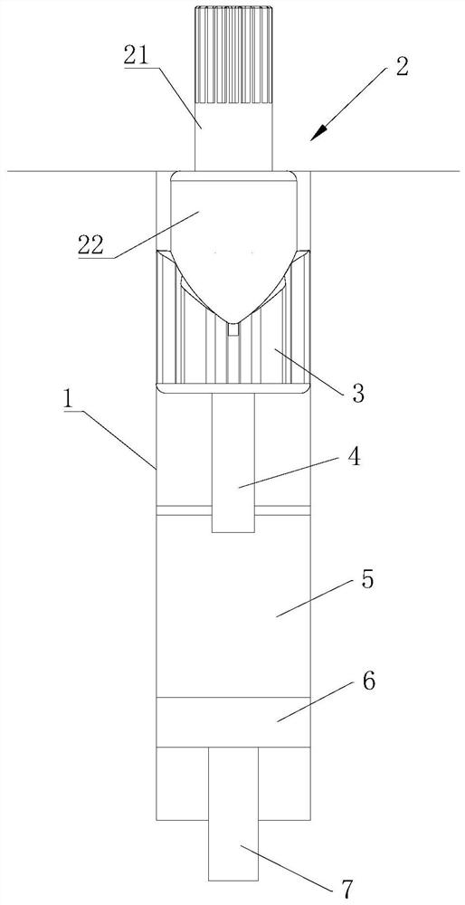 Pneumatic automatic return device