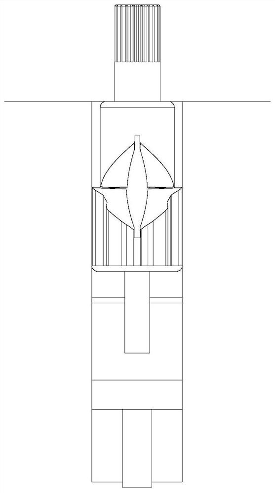 Pneumatic automatic return device