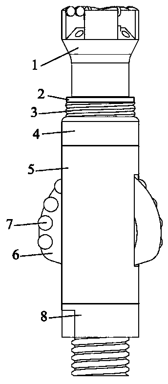 Pipe-following drilling reaming device for gas extraction holes in soft broken coal bed