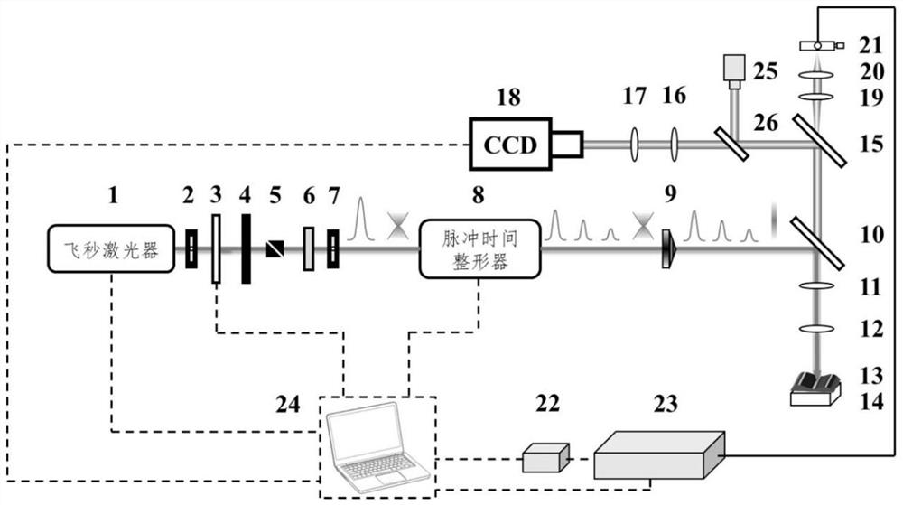 Femtosecond laser-induced breakdown spectrum generation and acquisition system based on spatiotemporal shaping