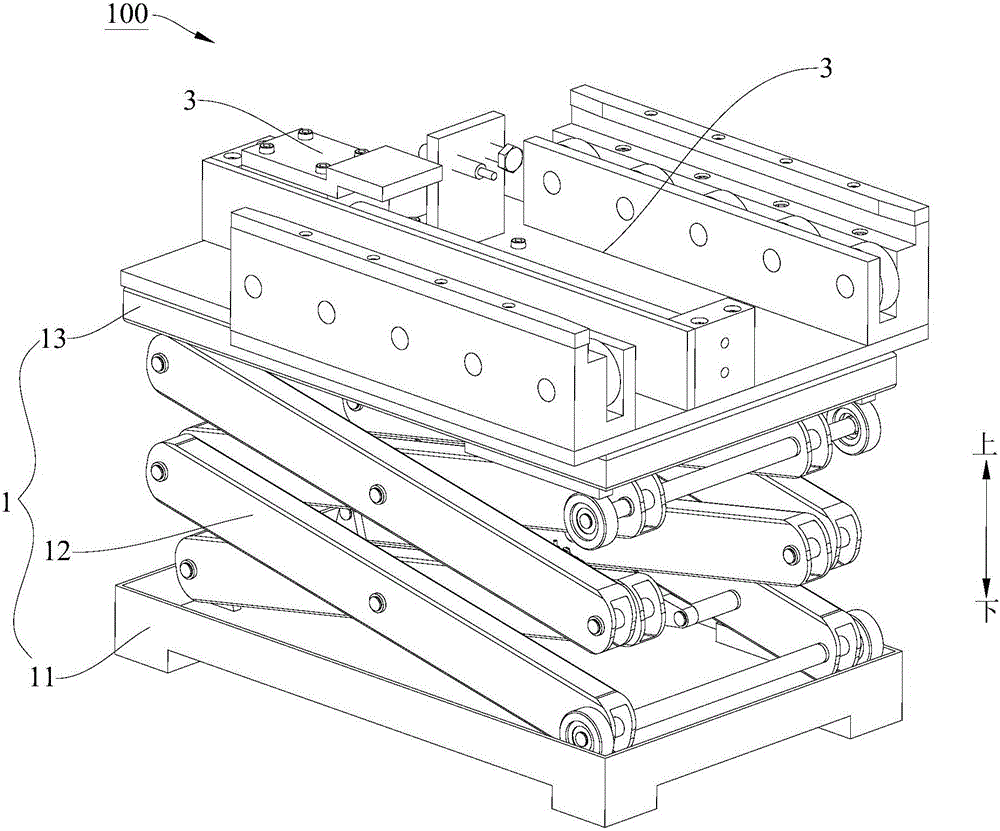 Scissor-fork type lifting transfer machine