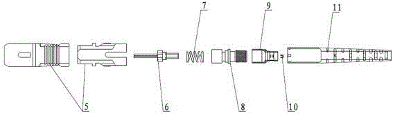 A prefabricated tight-buffered fiber-core butterfly drop cable and its realization method