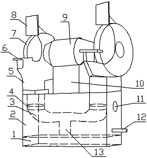 Grinding machine capable of absorbing dust