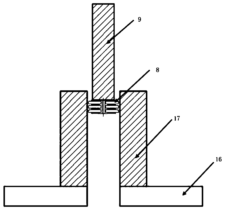 Deep hole ultrasonic vibration impact strengthening device and method