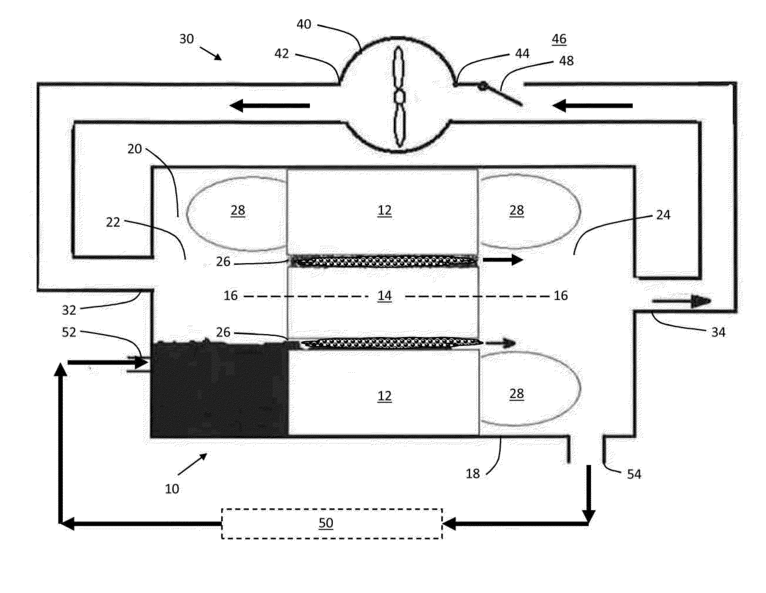 Two phase gap cooling of an electrical machine