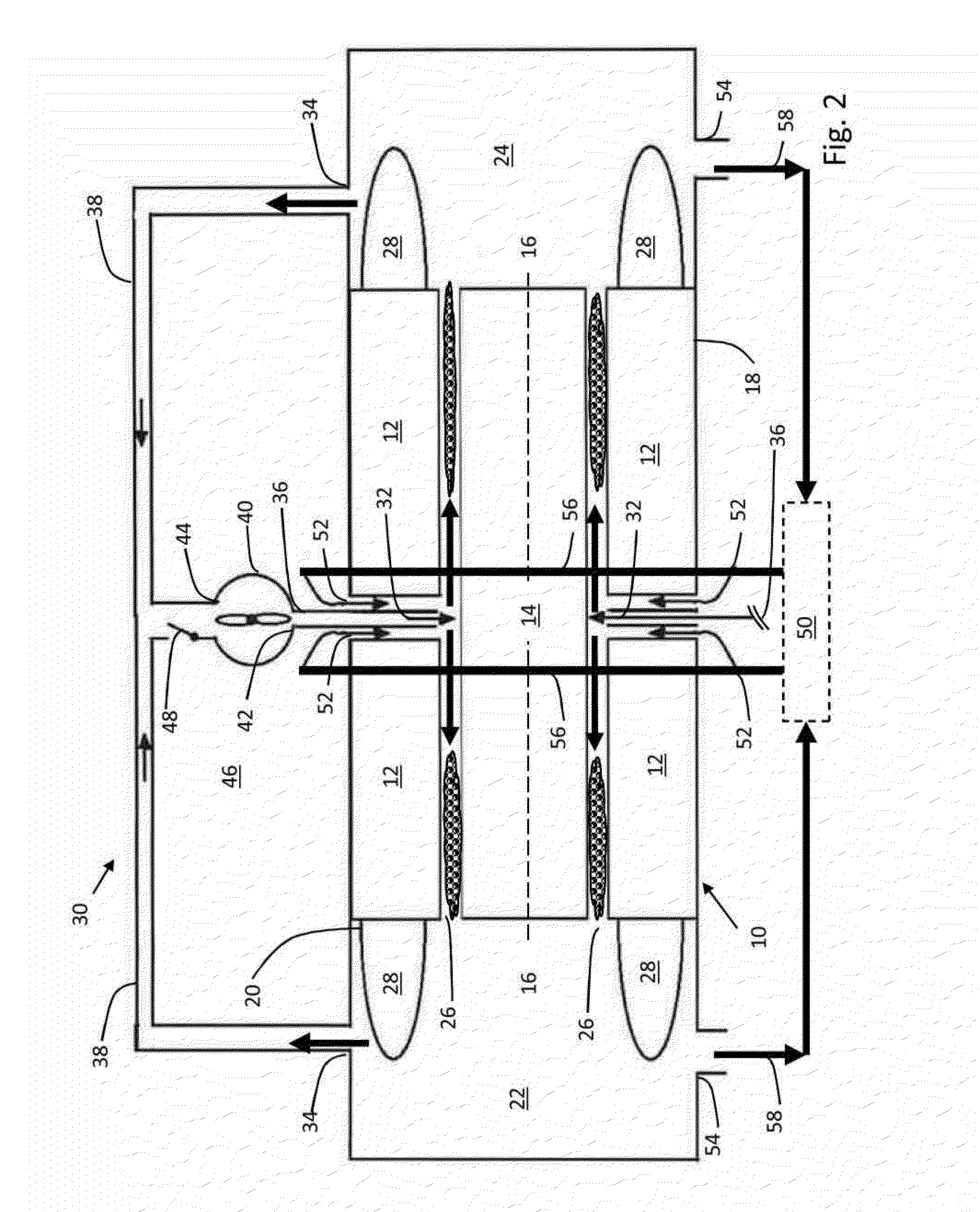 Two phase gap cooling of an electrical machine