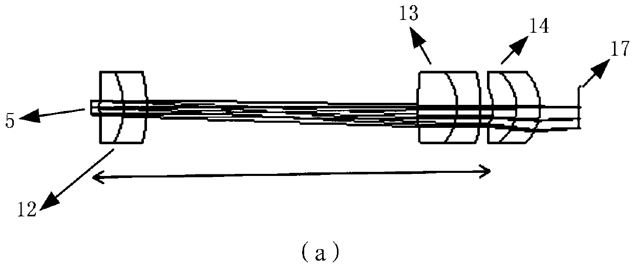 Device for measuring contour of mechanical part