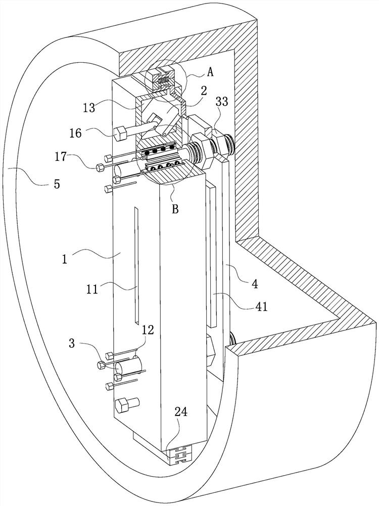 An auxiliary adjustment area array, linear array detector installation device and installation method