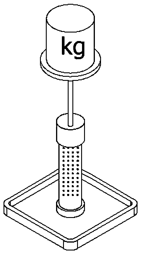 Graded loaded sample preparation method of cement soil direct shear sample