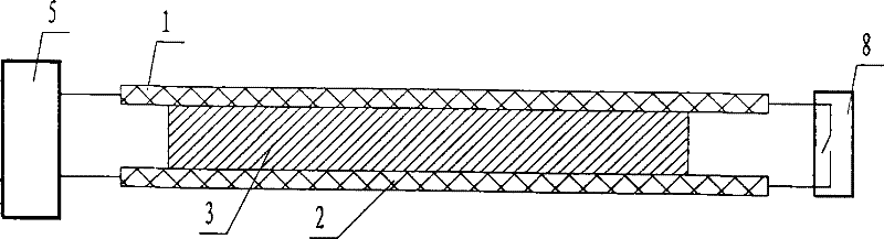 A linear temperature susceptibility fire detector with electronic switch component