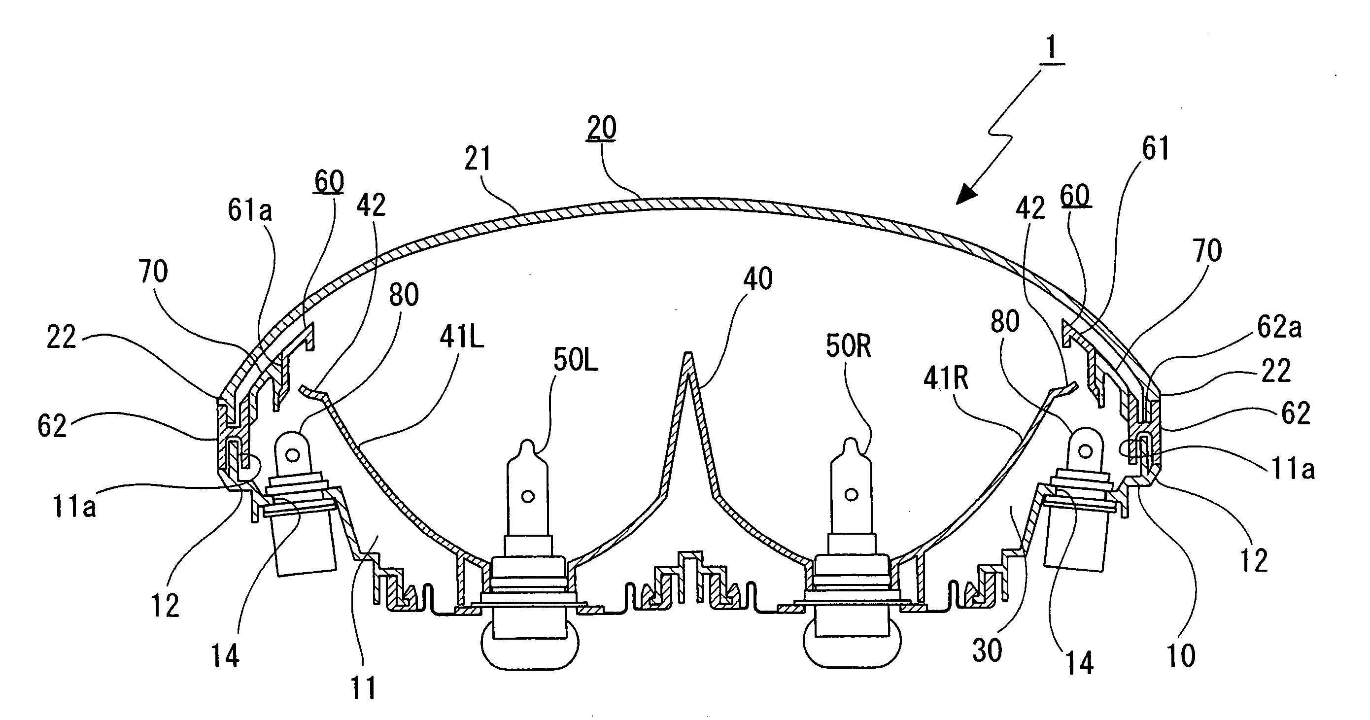 Headlamp for two-wheel vehicle