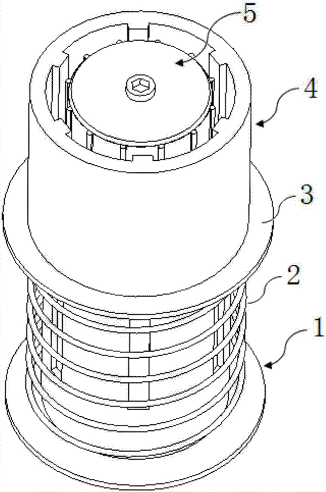 Assembly device of starter stator assembly