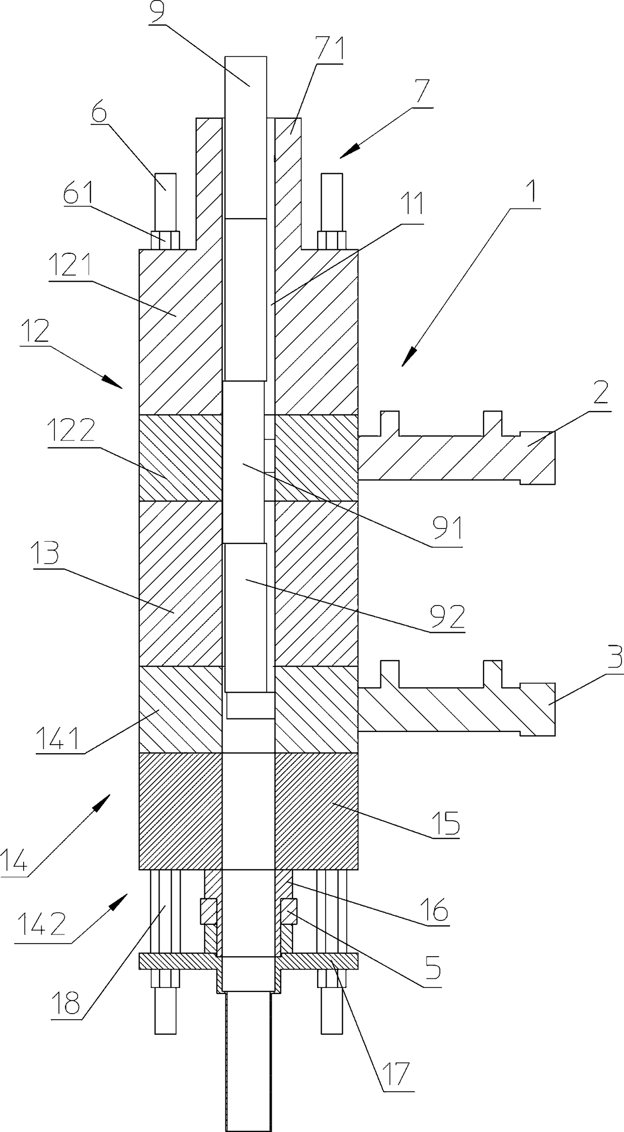 Adjustable-type nail feeding device in stud welding machine