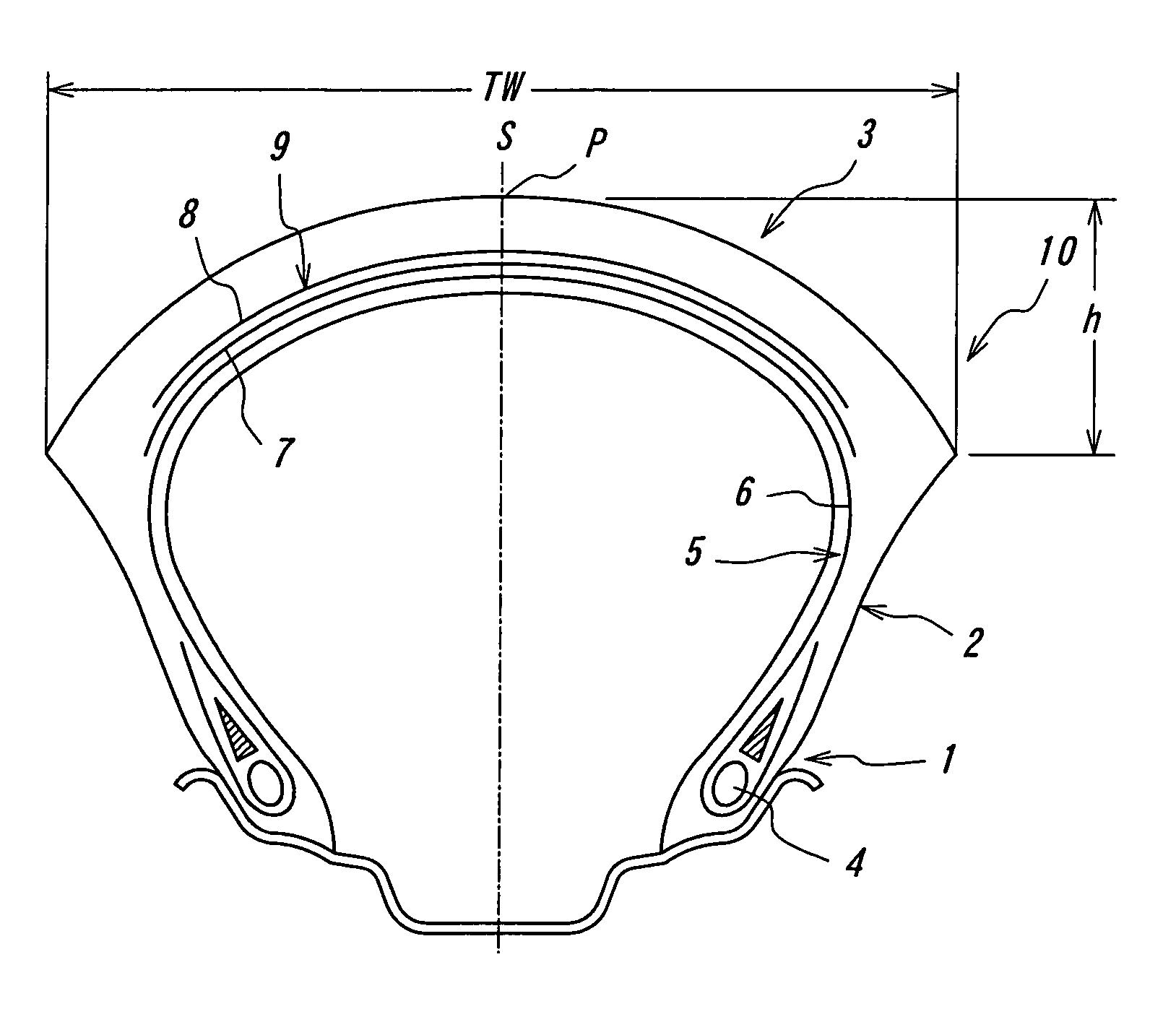 Pneumatic radial tire with specified tread portion bending rigidity ratio