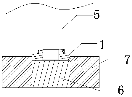 Production process for press-riveting nuts on punch press