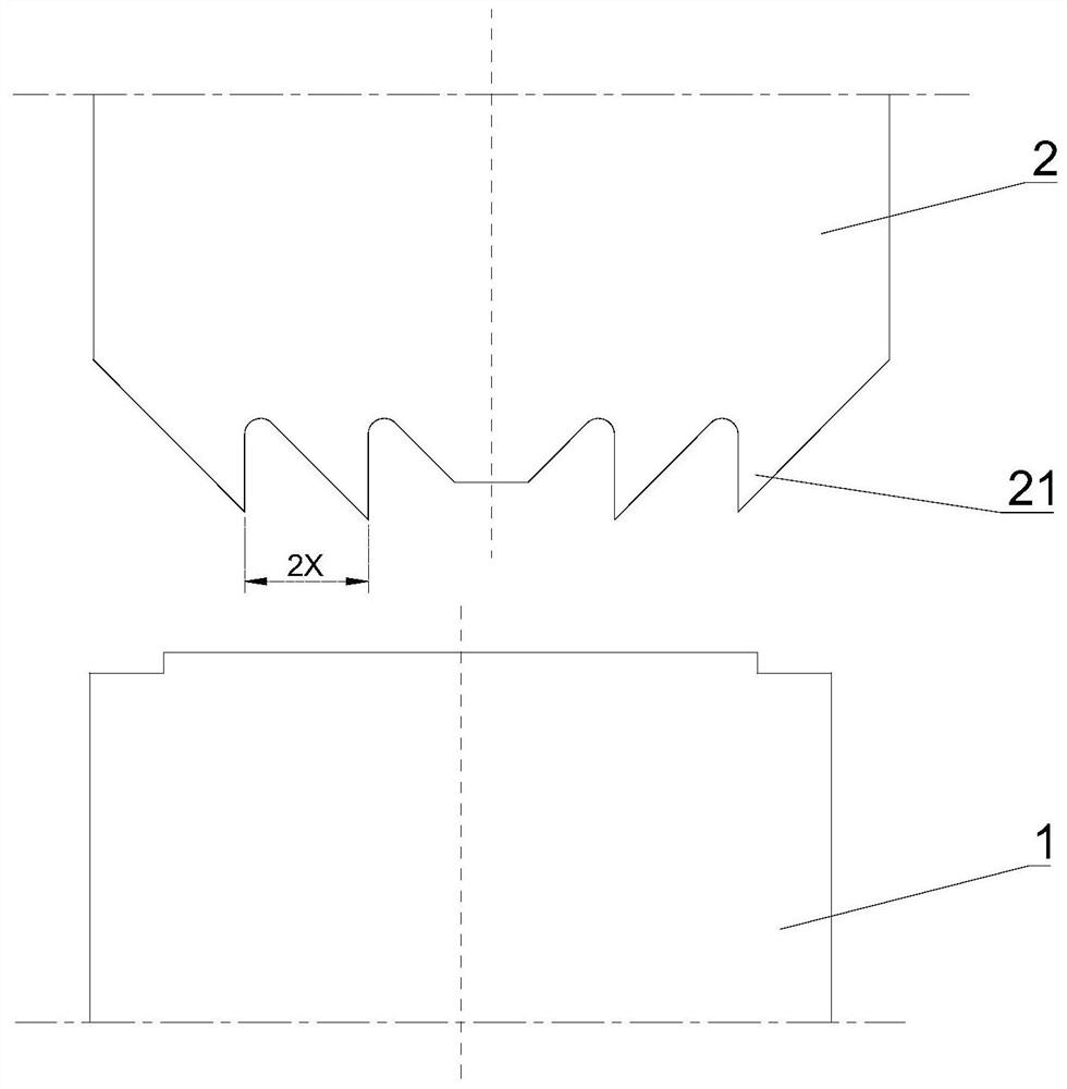 Forming method for cutting edge of shutter punch of air conditioner die