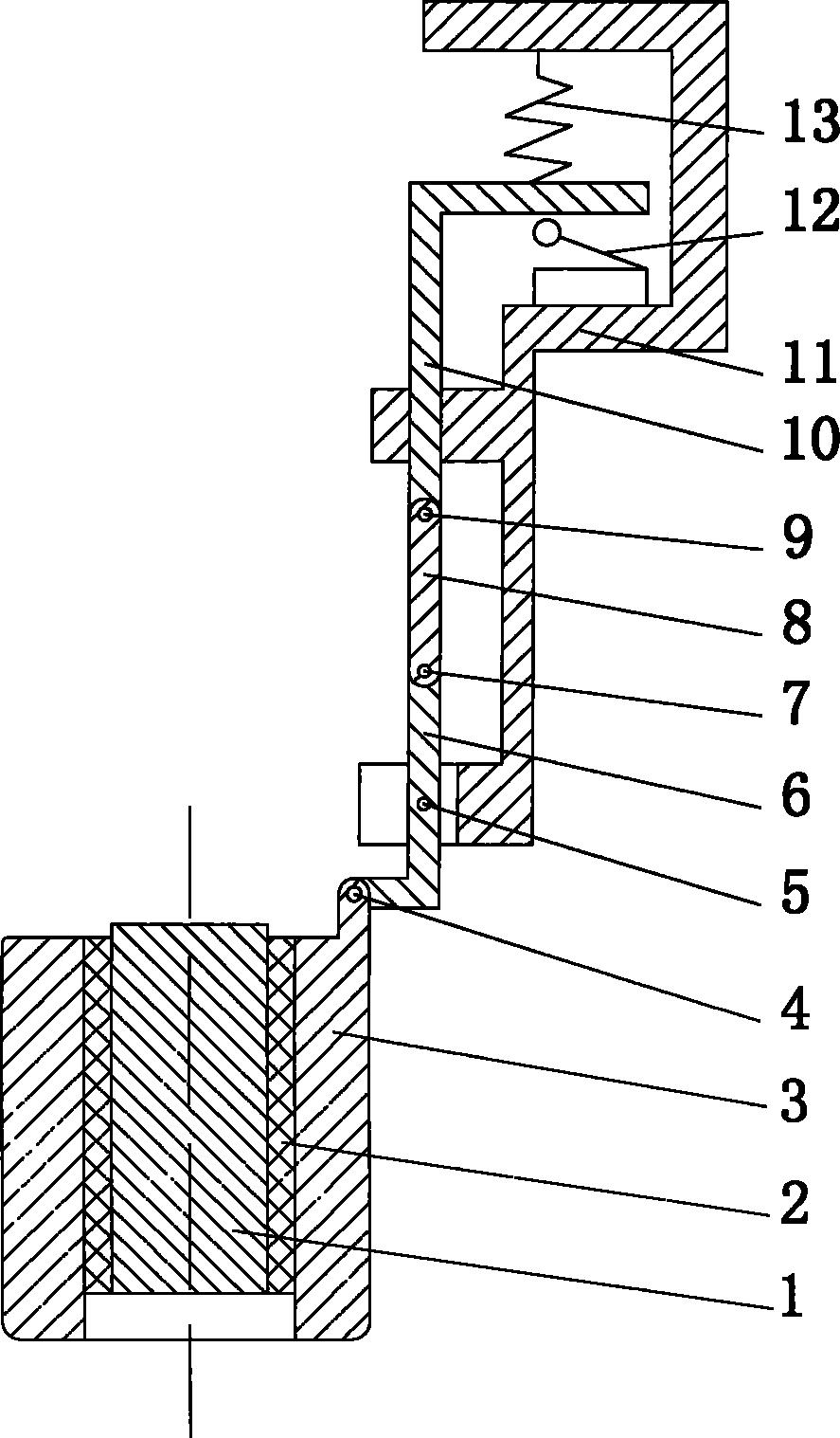 Anti-collision device of automatic ultrasonic flaw detection system