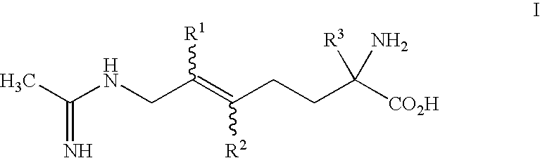 2-amino-2-alkyl-5 heptenoic and heptynoic acid derivatives useful as nitric oxide synthase inhibitors