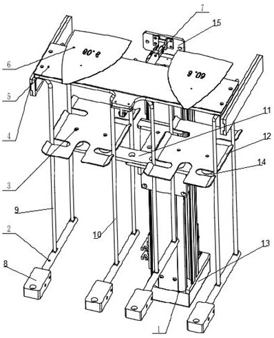 Material stacking mechanism for automatic production line equipment for cap making