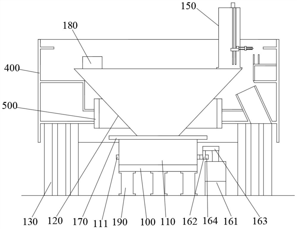 Vertical lathe special for machining large-diameter shield body