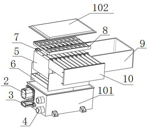 A battery module rapid assembly and rapid heat dissipation structure