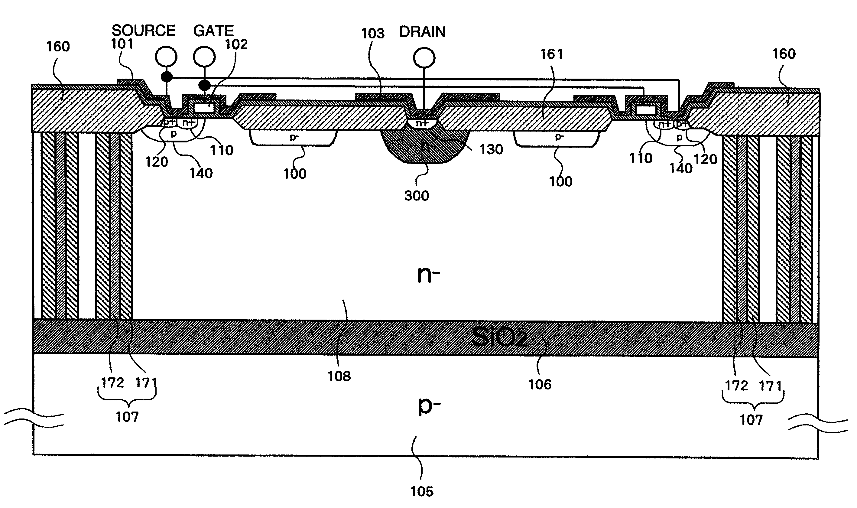 High breakdown voltage semiconductor circuit device