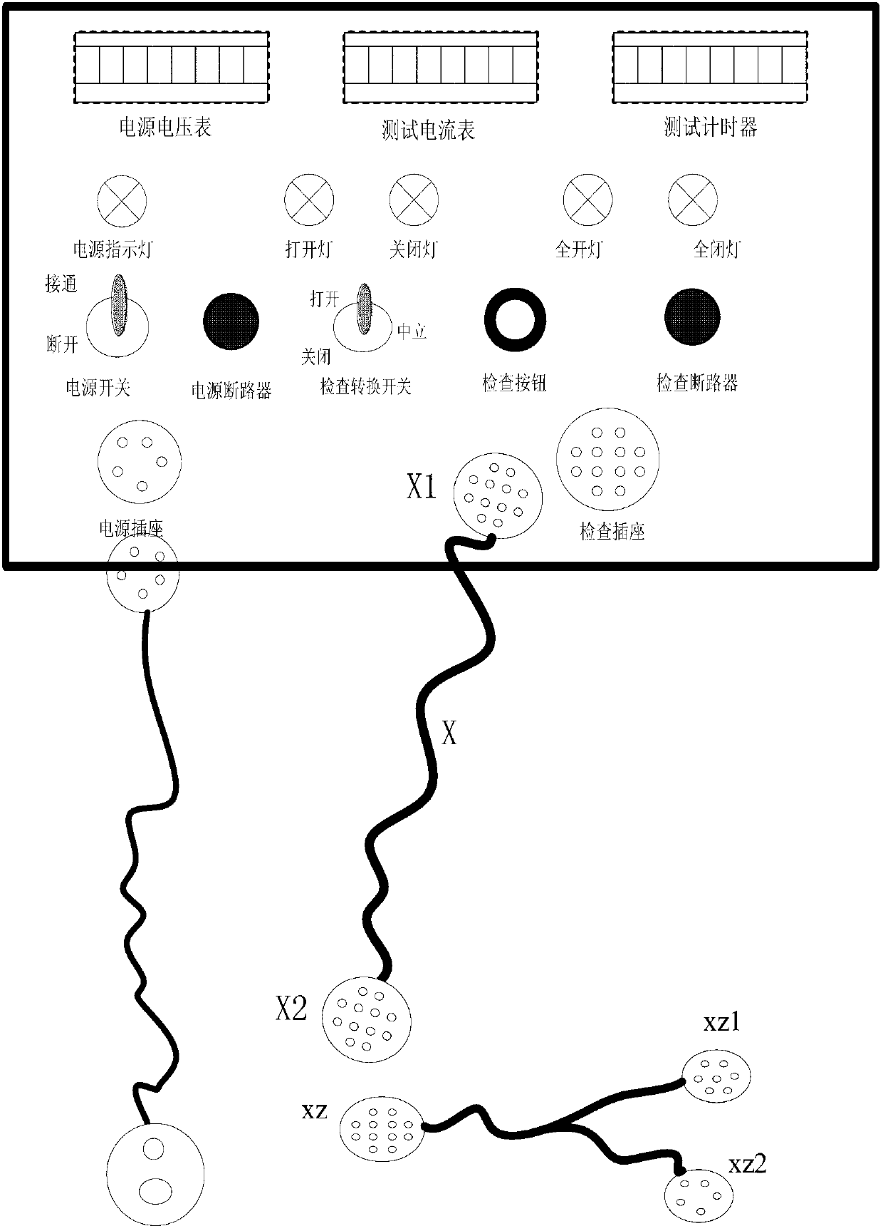 Airplane direct current appliance function detector