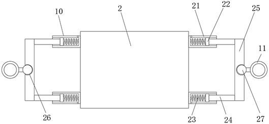 A temperature measuring device inside and outside the engine pipeline