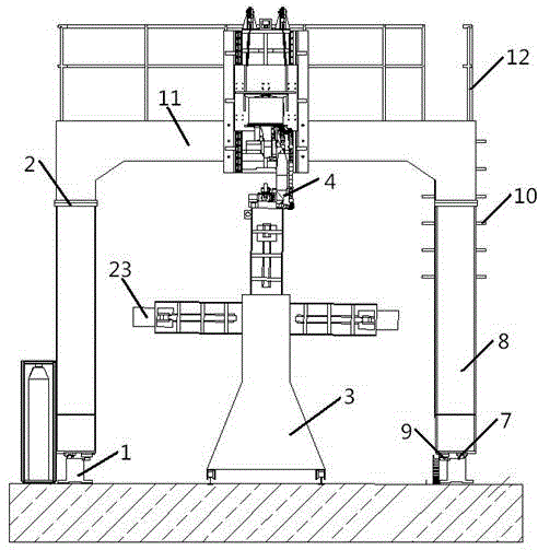 Automated welding workstation used for large tank and adopting robot