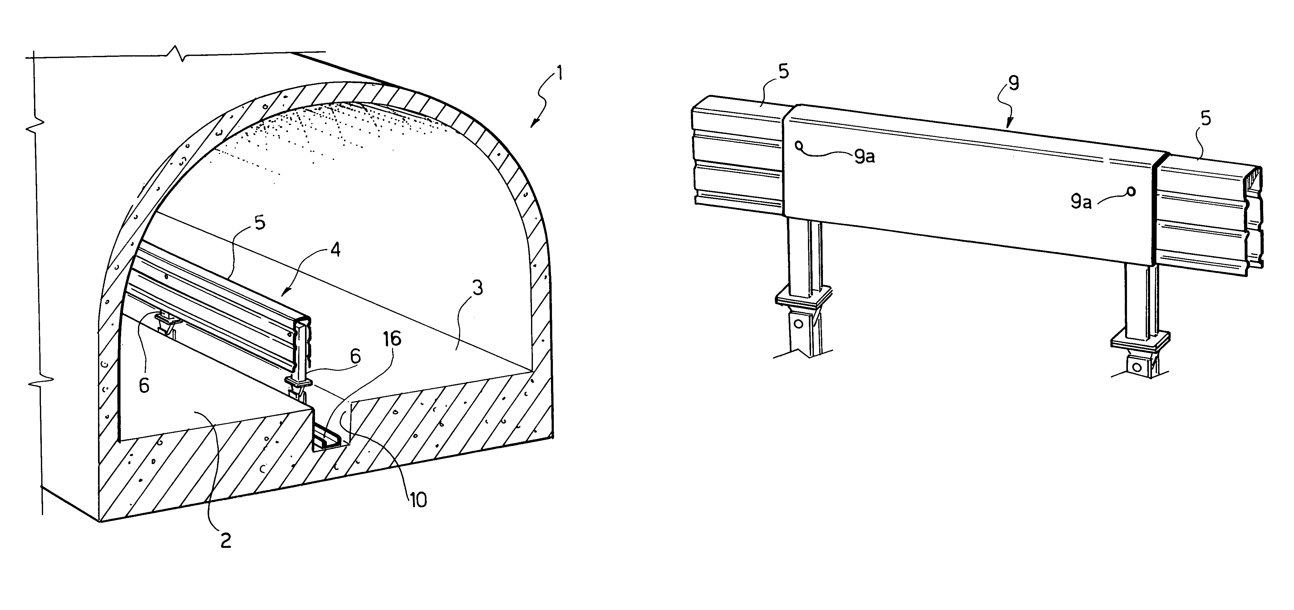 Retractable road barrier