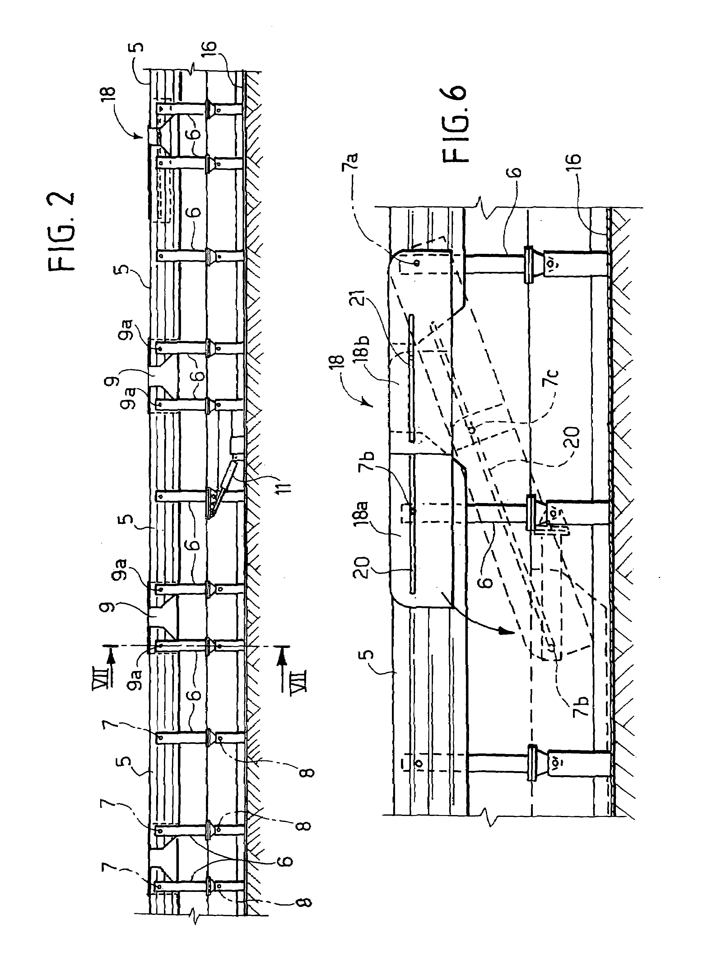 Retractable road barrier