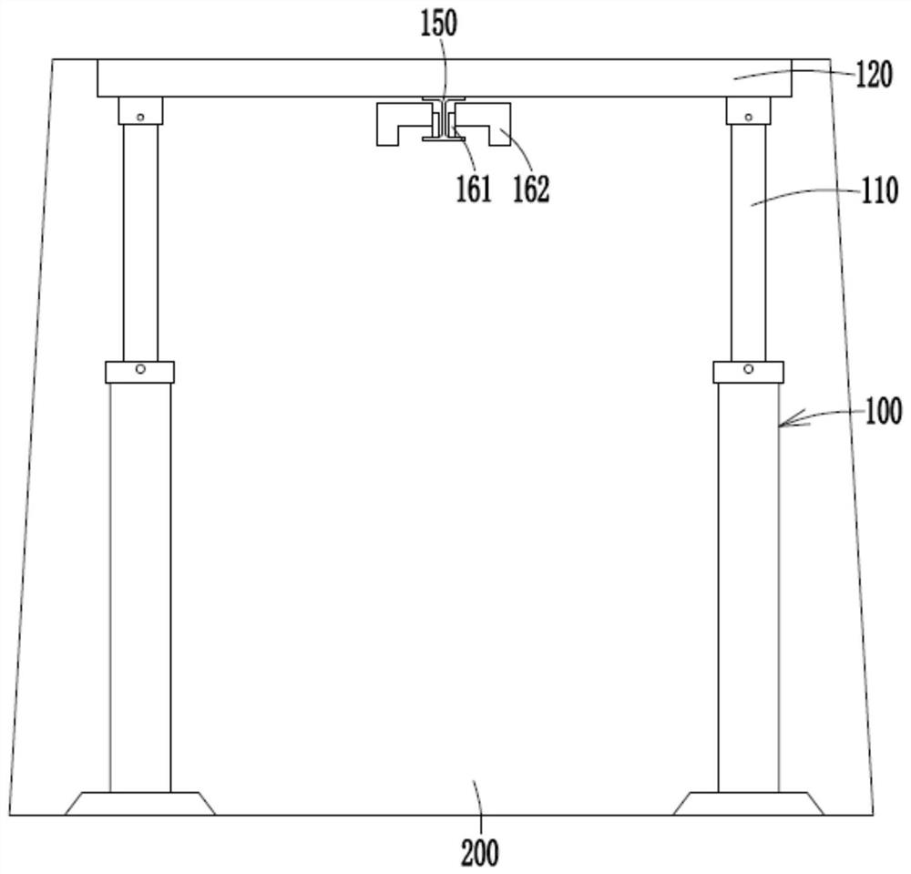 Unit type hydraulic support and supporting system