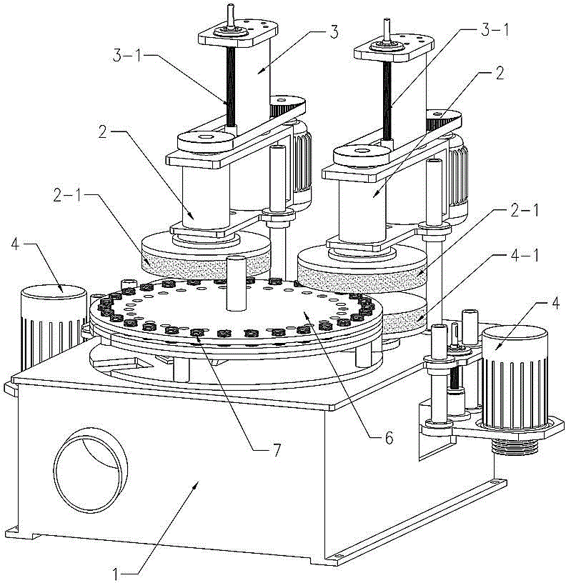 Vertical numerical control spring grinding machine