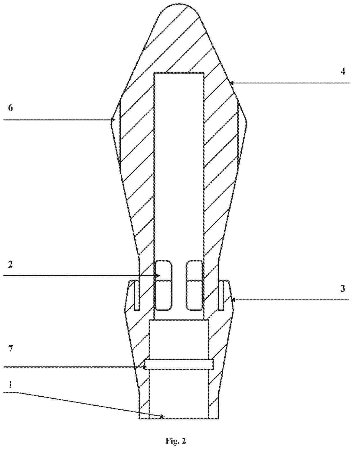 Device for discharge and collection of intestinal gases