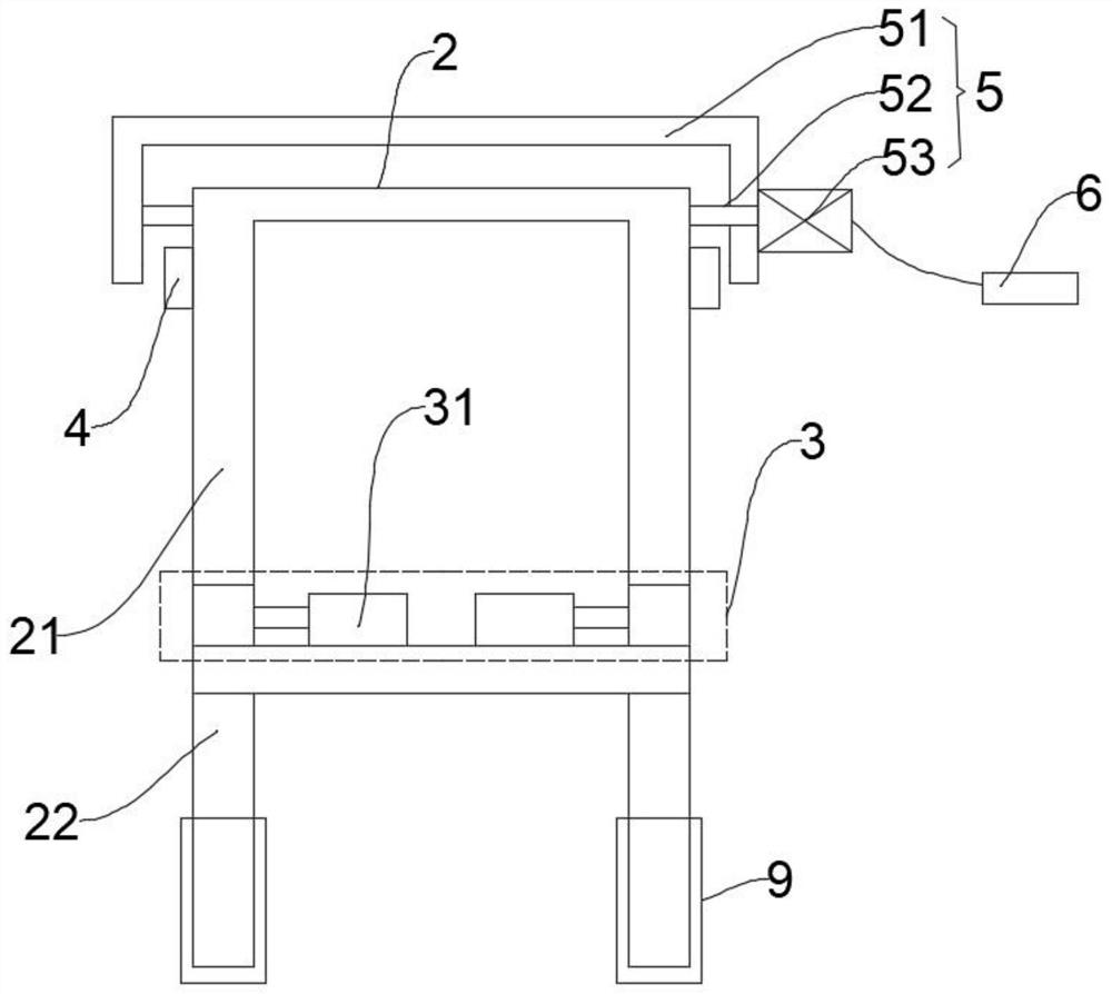 Two-wheeled vehicle supporting device