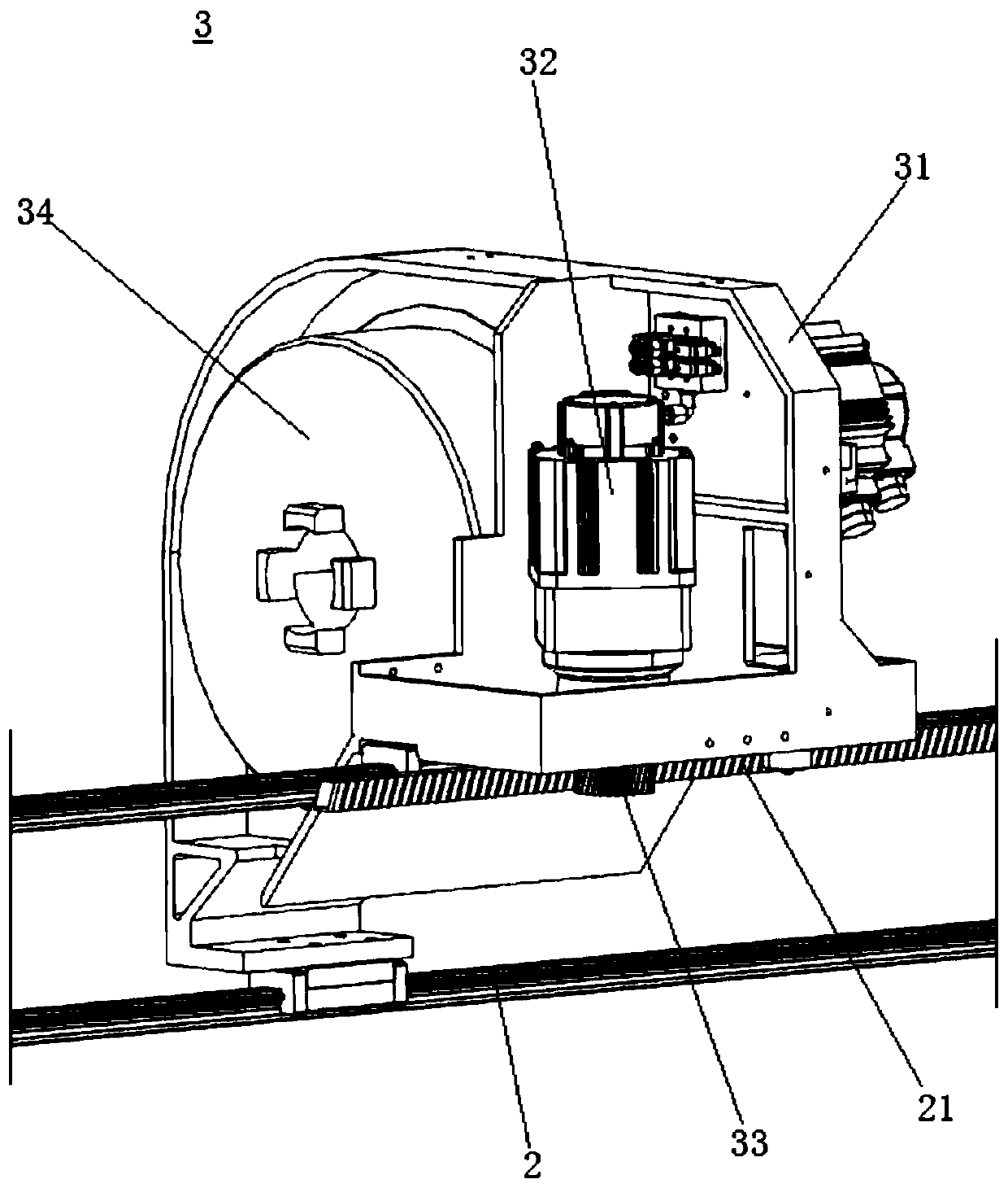 Three-chuck laser pipe cutter device