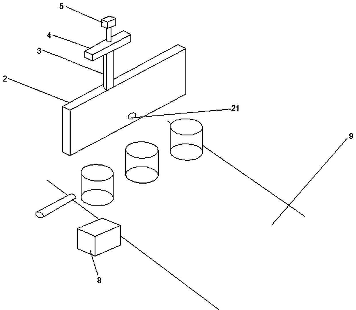 Counting device for zip-top can production line