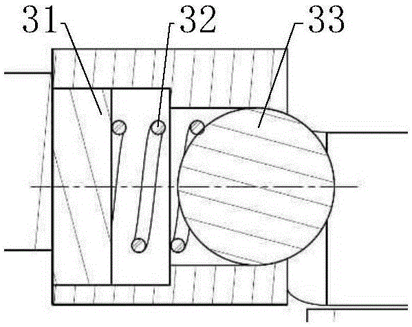 Connecting device suitable for extra-cabin handle of spacecraft