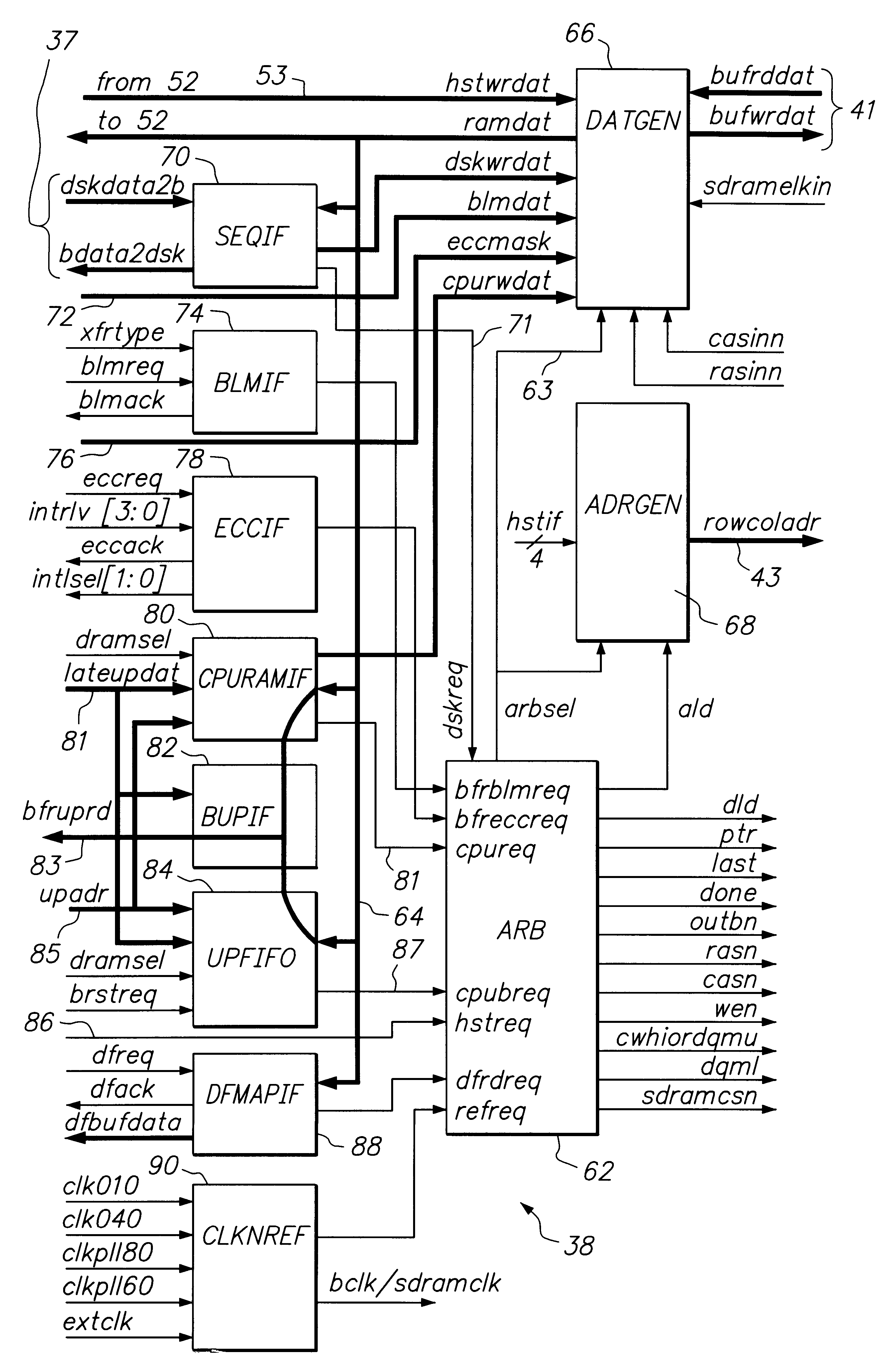 Time allocation shared memory arbitration for disk drive controller