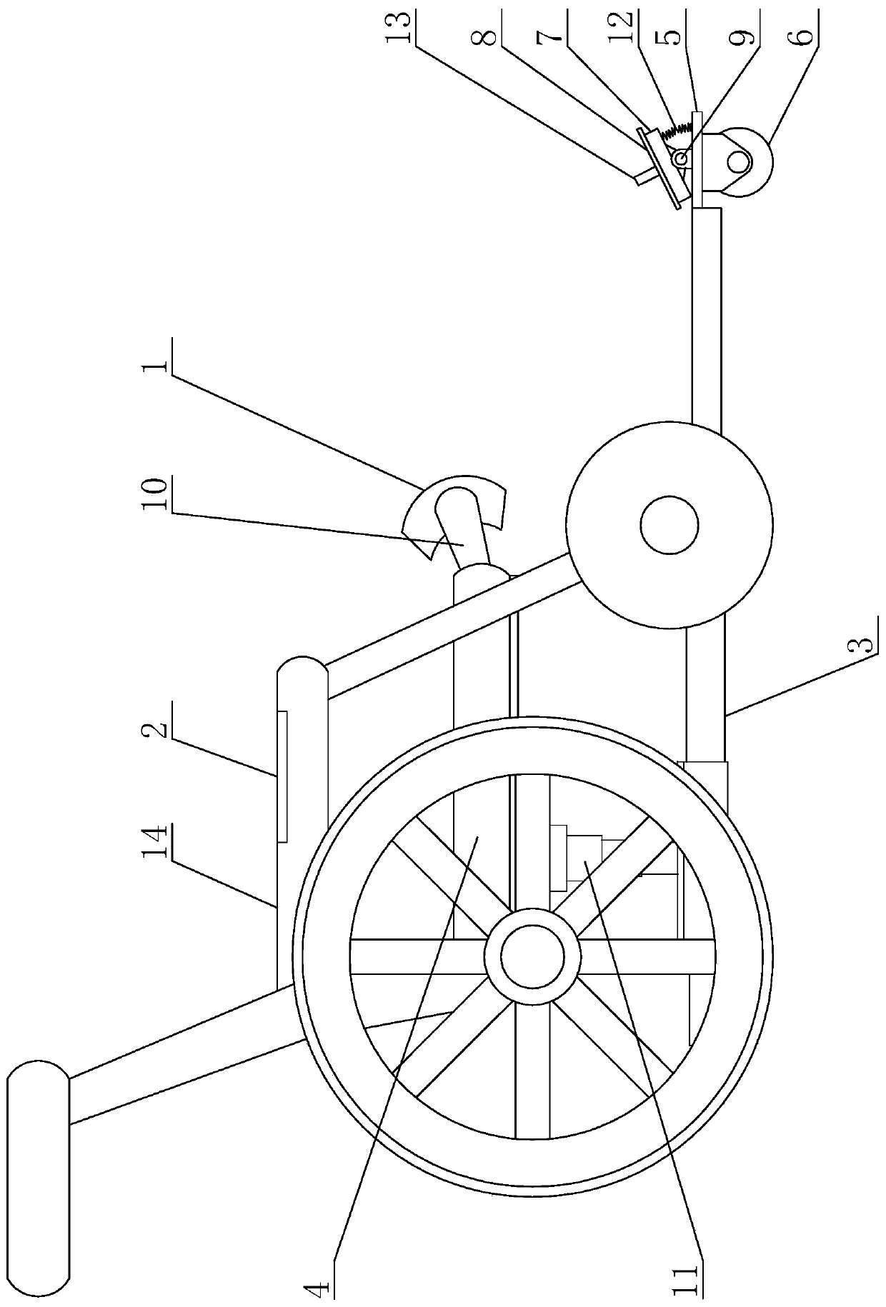 Lower limb nursing and massaging device for neurology department