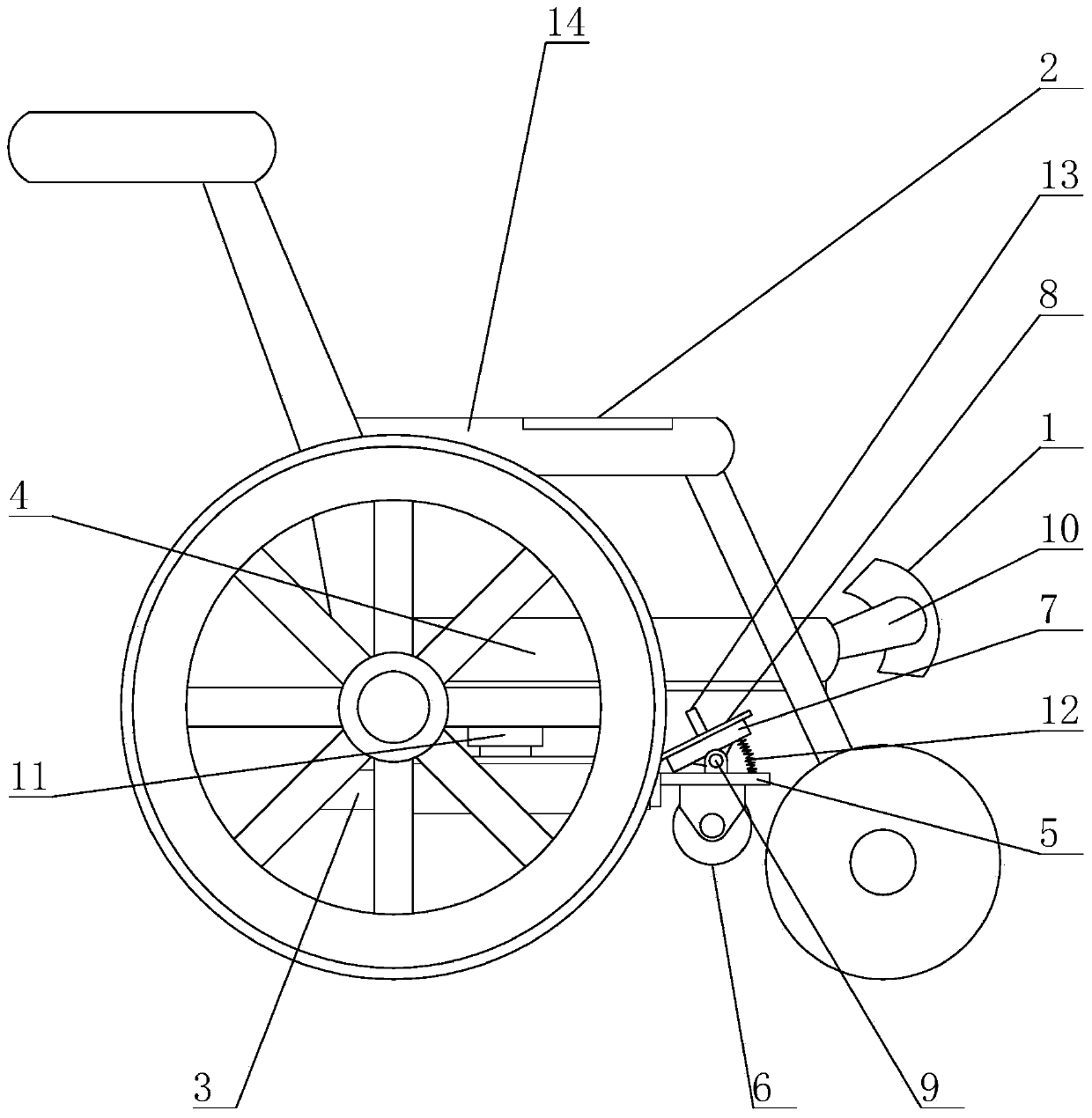 Lower limb nursing and massaging device for neurology department